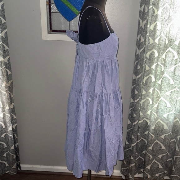 J Crew Tie Back Cotton Poplin Dress SZ 6 - Picture 6 of 9